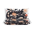 thumbnail image 3 of 3 Pcs Soft Bedding Set, Includes 1 Duvet Cover with Zipper And 2 Pillow,Shams Flower Entwined Snake King(102"×90"), 3 of 8