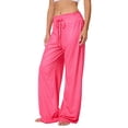 thumbnail image 2 of Pantalón Suelto, Pantalón De Salón De Pierna Ancha De Moda Casual Con Cordón De Poliéster Para Oficina ANGGREK Otros, 2 of 6