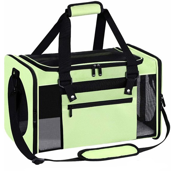 Basstop Cat Dog Carrier Portable Bag Outing Travel Foldable Pets Shoulder Bag Handbag for Puppy Kitten Air Transport