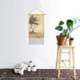 thumbnail image 4 of WISHTIME Mighty Oak Hanging Hanging Poster- Printed on Linen with Wood Frames Tassel，Exotic Decor Made in USA, 4 of 4