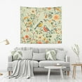 thumbnail image 2 of Yayeee Tapestry Wall Hanging for Bedroom 60" x 51" Living Room Home Wall Art Decor, Green Floral Pattern, 2 of 7