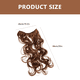 thumbnail image 5 of GOOHOCHY Extensiones de cabello largo extensiones de cabello ondulado Piezas de cabello de peluca humana para mujeres, 5 of 8