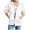A-White, variant on NIEWTR Womens Zip Up Hoodies Oversized 3/4 Sleeve Sweatshirts Comfy Lightweight Jackets Loose Hooded Sweatshirt With
