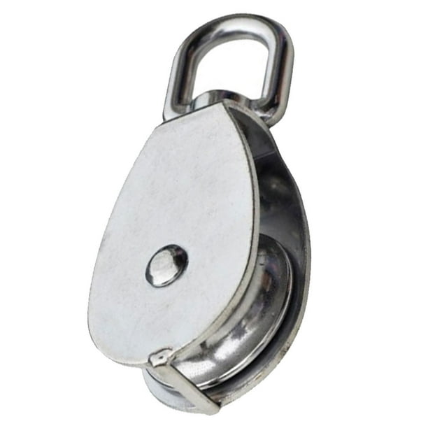 Kenally Polea de acero inoxidable, portátil, reutilizable, resistente, profesional, impermeable, resistente a la intemperie, herramienta de rueda de Materiales de construcción M15 Kenally TO009474-01