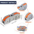 thumbnail image 3 of Lever Wire Connectors Kit 34PCS Quick Connect Wire Splice Connectors Conductor Compact Connectors 1 to 1 Inline Wire Splices Terminals, 3 of 7