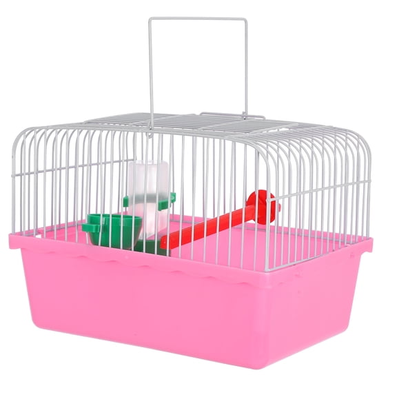 Alasum Spacious Pink Portable Bird Cage for Parrots and Small Birds, Easy to Transport and Store