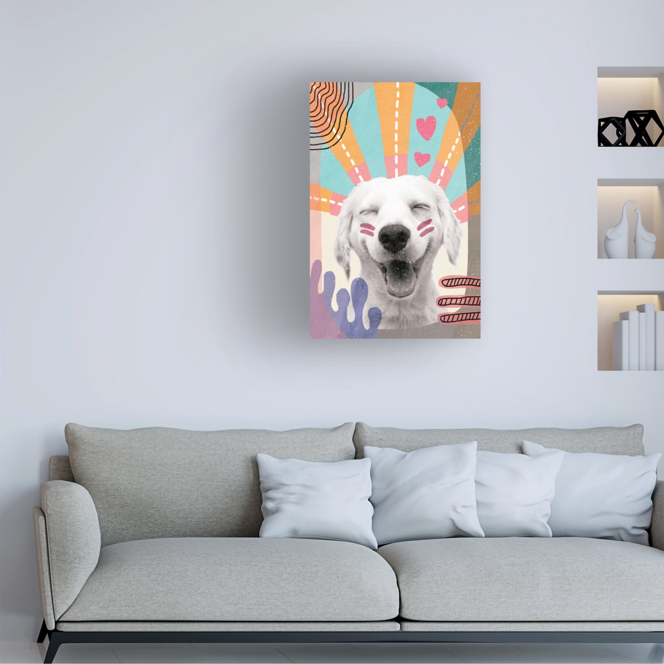 Trademark Fine Art Aylin Demir Inspired Dog Canvas Wall Art