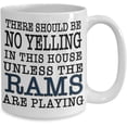 thumbnail image 2 of Rams Fan Game Day Coffee Mug | If You‘re From St.Louis and Love Your Football Team This Large 15oz or Smaller 11oz Ceramic Cup Is For You, 2 of 2