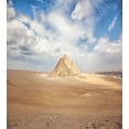 thumbnail image 3 of Ambesonne Pyramid Duvet Cover Sets, Image of Egyptian Hills, 2-Queen, Sky Blue Beige, 3 of 7