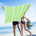thumbnail image 6 of Microfiber Sand Free Beach Towel Fine Fiber Beach Towel Light Bath Towel Sand Beach Blanket Travel Swimming Pool Multifunctional Towel 35.5x70.9 Inches 2025 Summer, 6 of 6