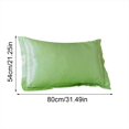 thumbnail image 3 of Bovemsi Clearance Solid Color Faux Silk Pillowcase Silk No Zipper Envelope Pillow Pillow Cover, 3 of 4