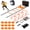Orange, variant on JIOABL Agility Ladder Training Set with Speed Parachute, Hurdles, Cones, Jump Rope for Soccer Football Speed & Agility, Yellow