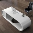 thumbnail image 3 of Executive White Gaming Desk Office Small Laptop Boss Computer Mesa Desk Table Study Work Mesa Para Computador Nordic Furniture My Lux Decor Round, 3 of 13