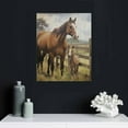 thumbnail image 4 of COMIO Farmhouse Horse Wall Art Horse Pictures Wall Decor Rustic Country Old Barn Canvas Painting Prints Modern Artwork Home Decoration for Bathroom Bedroom Living Room, 4 of 4