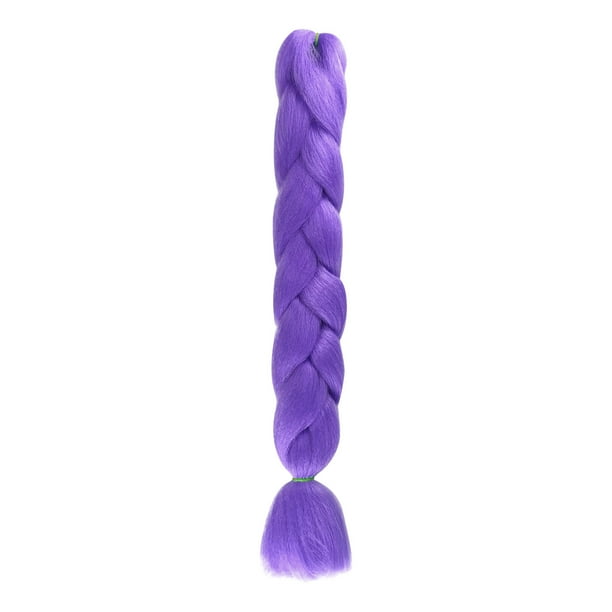 Fiudx Extensiones de Fibra Sintética con Colores Vibrantes, Trenzas de Crochet Cómodas, Rastas de Mantenimiento, para Fiestas, Estilo Femenino, Diseño Pre-Bacteria.