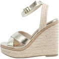 thumbnail image 2 of Women's Criss Cross Ankle Strap Espadrille Platform Wedge Sandals Basset Soda, 2 of 6
