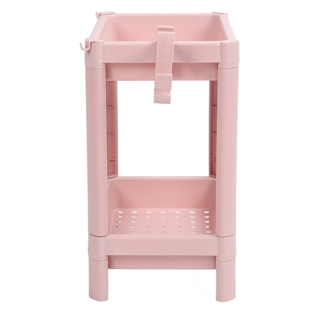 Estantería De Almacenamiento, Organizador De Suelo De De Plástico De Varios Niveles, Rosa, Ideal Para , Cocina, Sala De Estar