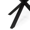 thumbnail image 5 of Satterlee Acacia Wood Outdoor Circular Dining Table, Teak and Black, 5 of 8