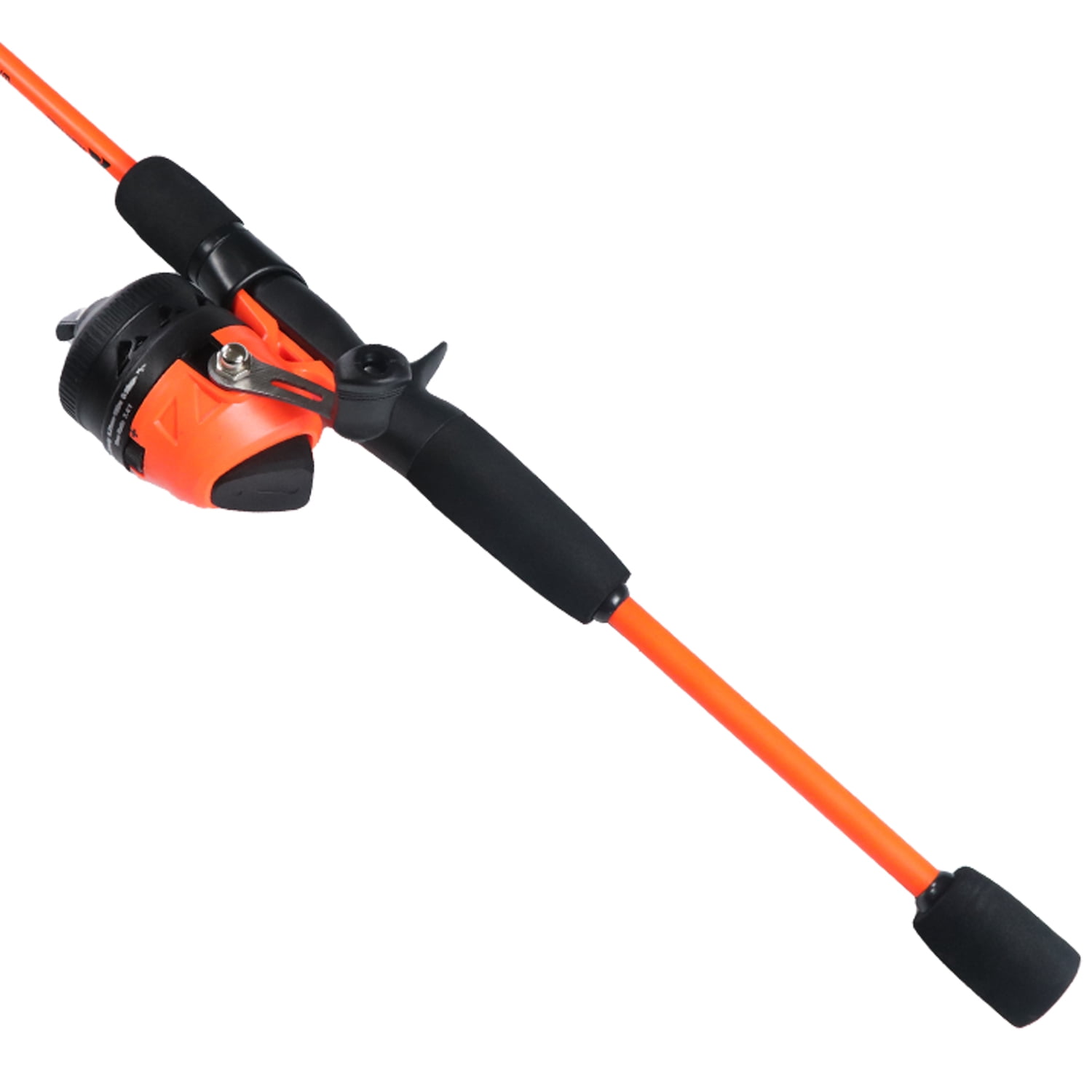 Ozark Trail Wayfarer Fiberglass Spincast Fishing Rod and Reel Combo for Adults, 5' 6", Orange, 2 Pieces