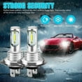 thumbnail image 3 of 4pcs 1860 H7 80W High Power LED Fog Light Lamp Car Headlight Bulb 6000K White Light, 3 of 5