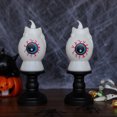 thumbnail image 4 of Halloween Pumpkin Lantern Electronic Candle Decoration, Flameless LED Tealight Prop with Warm Flickering Glow for Tabletop Mantel Shelf Party Scene Setting Fall Accent Ornament for Safe Home Styling, 4 of 6