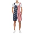 thumbnail image 2 of Yaoyar Unisex Printed Overalls Shorts Romper Festival Jumpsuits Work Bibs Coveralls Gifts for Men and Women, 2 of 5