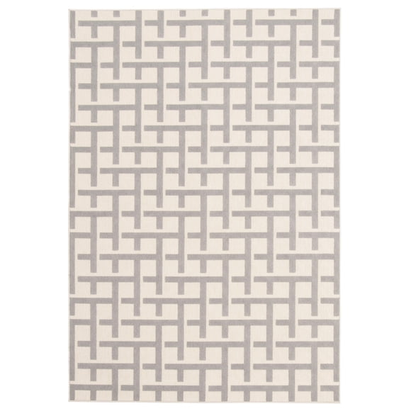Villa Tapis en Polypropylène Gris Clair 6 Pieds7 Pouces x 9 Pieds6 Pouces
