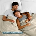 thumbnail image 6 of Bare Home Polar Fleece Bed Blanket - Lightweight - Premium Fleece - King, Oyster, 6 of 10
