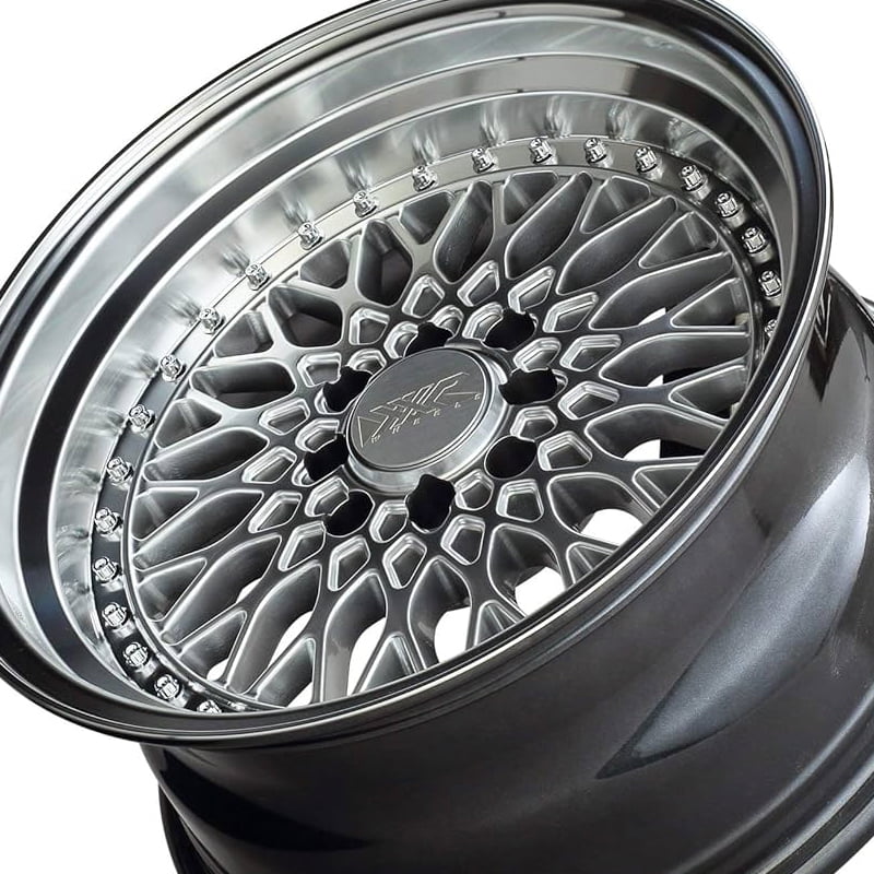 XXR 536 15x8 4x100/4x114.3 20et Hyper Silver / ML Wheel - Walmart.com