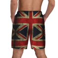 thumbnail image 2 of Mens Union Jack Flag Swimming Trunks with Compression Liner Beach Quick Dry Swim Shorts, 2 of 6