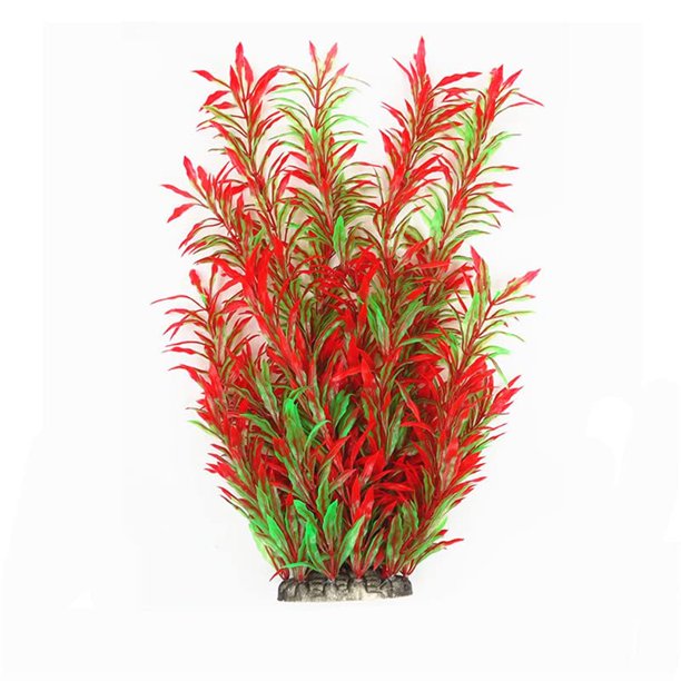 donau Large Aquarium Plants Plastic Red Fish Tank Plants Artificial