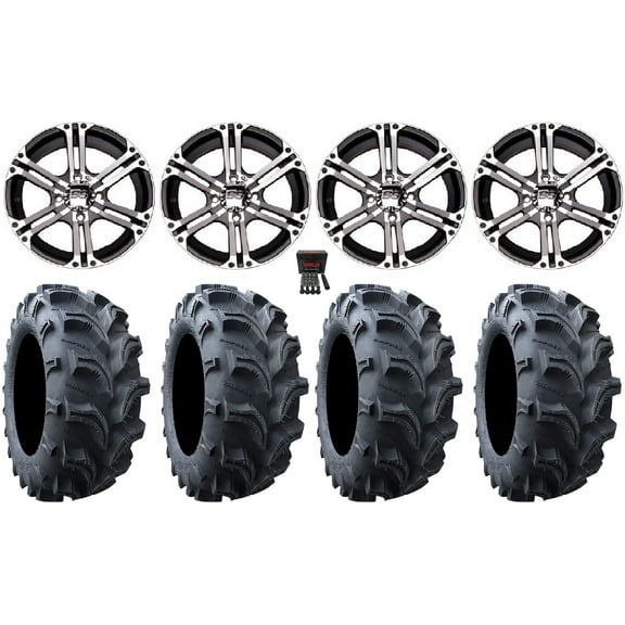 ITP SS212 12" Wheels Machined 26" Vampire II Tires Honda Foreman Rancher SRA