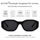 thumbnail image 3 of Gafas de sol retro rectangulares BUTABY para mujer en color negro, 3 of 5