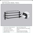 thumbnail image 3 of Bathroom Towel Rails With Anti-Rust Protection, Ladder Design For Quick Drying, Wall Mounted Towels Shelves With Space Aluminum And Matte Black Finish (Adjustable To 27.6 Inches), 3 of 5