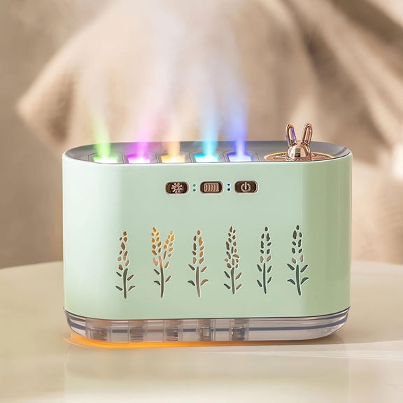5-in-1 Cool Mist Humidifier & Aroma Diffuser for Bedroom | 700ML with 20 Color LED Lights, Music Sensing & Auto Shut-Off | Essential Oil Diffuser for Home Office