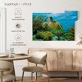 thumbnail image 5 of Elephant Stock Turtle In Bonaire Reef Wall Art - Horizontal Canvas Wall Art - Dining Room Wall Decor - Animal Canvas - Yellow And Green Decor - 48" x 32", 5 of 8