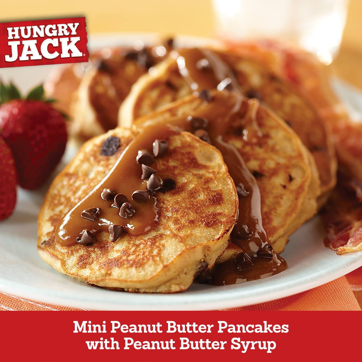 Hungry Jack Complete Chocolate Chip Pancake Mix and Waffle Mix, 28 Oz Box