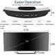 thumbnail image 4 of Digital Silent Non-Ticking Alarm Clock for Bedrooms, 7'Large LED Mirror Screen, 2 Brightness Mode, 12/24H, Temperature, Date, Night Light, Snooze, US, 4 of 5