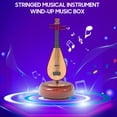 thumbnail image 3 of Chinese Lute Music Box Classical Wind Up Musicbox Twirling Music Box Rotating Base Stringed Musical Instrument Miniature Replica Artware Gift for Christmas Birthday Valentine's Day Mother's Day, 3 of 9