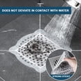 thumbnail image 5 of CHAO 60 pegatinas desechables por paquete (azul - 15 cm) para desagües de suelo de ducha, filtros de pelo fáciles de instalar, adecuados para baño, cocina, pelo de perro, 5 of 5