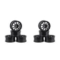 thumbnail image 2 of Shengyu 4 Pieces52mm Elastic *RC Car Tires Wheel Rims Hub Running Racing Drifting Tyres On-road Crawer Assembly Accessories Ten/Black 2Set, 2 of 6