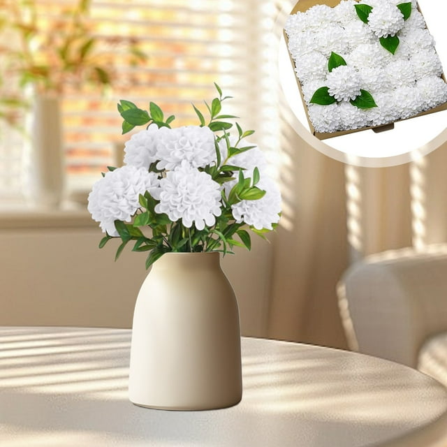 OEFNTAC Decorations Imitation Foam Hydrangea 25PCS Exquisite Artificial Flowers Wedding Valentine's Day Party Decoration Bright Durable Real-Touch Multi-Color Romantic Keepsake 2.8x9.3in