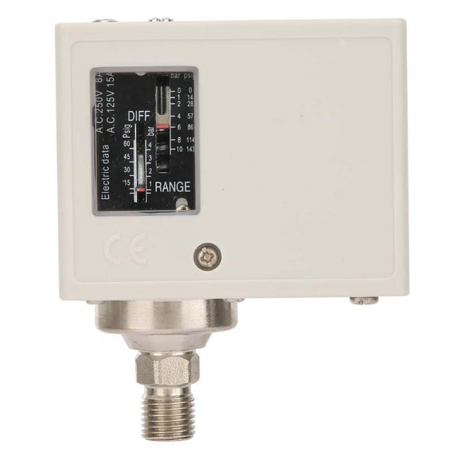 Controlador de Presión Electrónico 1, interruptor de compresor de aire y agua spdt de acero inoxidable de 10 bar, interruptor de presio resistente para refrigeración o aire