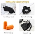 thumbnail image 5 of Sleeping Eye Mask for Women and Men, Eyeshade Cover with Satin Hair Scrunchies and Ear Plugs, 5 of 7