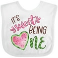 thumbnail image 3 of Inktastic It's Sweet Being One Watermelon First Birthday Boys or Girls Baby Bib, 3 of 4