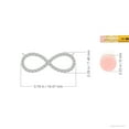 thumbnail image 3 of ANGARA Natural Diamond Infinity Pendant Necklace in 14K White Gold for Women (Size-1mm| Color-I-J| Clarity-I1-I2) | April Birthstone, Anniversary, Jewelry Gift for Women | Natural Diamond Necklace, 3 of 7