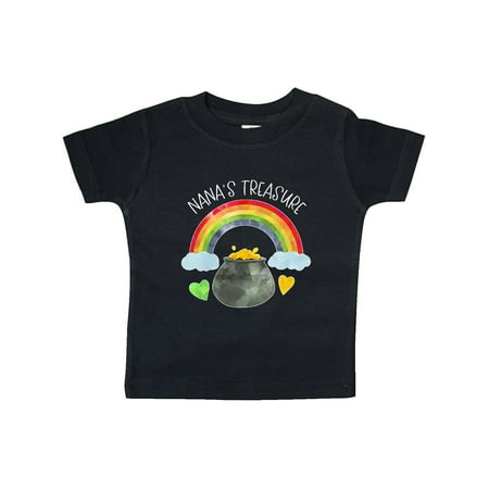 

Inktastic Nana s Treasure St. Patrick s Day Rainbow and Gold Gift Baby Boy or Baby Girl T-Shirt