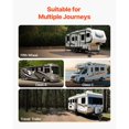 thumbnail image 2 of RV Leveling Pads 5000 lbs 4 Pcs Rubber Trailer Jack Pads Scissor Jack Feet, 2 of 6