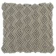 thumbnail image 2 of SAFAVIEH Camie Chevron Beaded Accent Pillow, 20" x 20", Light Grey, 2 of 3