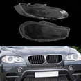 thumbnail image 3 of 1pc Front Headlights Lens Shell Cover Lampcover Transparent Lampshade For BMW X5 E70 2007-2013, 3 of 7